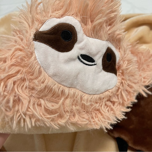 Brand New Sloth Blanket Fuzzy Soft Warm Wearable Hooded Blanket - Picture 8 of 12